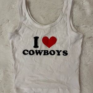 “I ❤️ Cowboys” Tank Top!